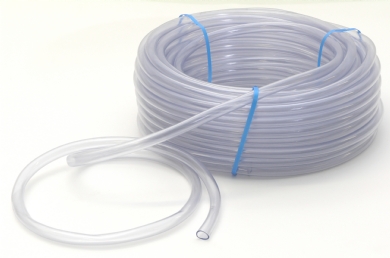 Click to enlarge - Crystal clear PVC hose, unreinforced for low pressure applications. This hose is made from compounds approved by the FDA and BGA and approved for food applications.